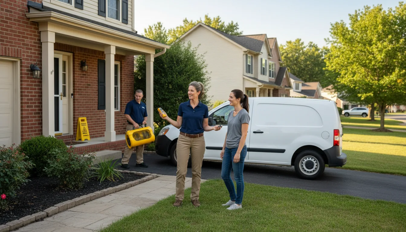 Residential water damage restoration in Simla, CO